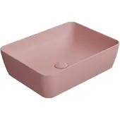 GSI Sand Keramische opbouwwastafel 50x38cm, mat blush