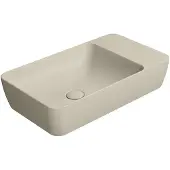 GSI Modo Keramische opbouwwastafel 60x35cm, zonder kraangat, mat creta