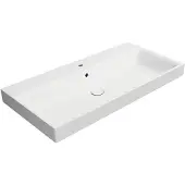 GSI Nubes Keramische wastafel 100x50cm, mat wit