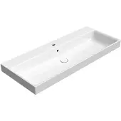 GSI Nubes Keramische wastafel 120x50cm, geslepen onderrand, wit ExtraGlaze