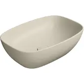 GSI Nubes Keramische wastafel op de plaat 50x35cm, mat creta