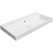 GSI Nubes Keramische wastafel 100x50cm, zonder kraangat, mat wit