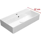GSI Kube X Keramische wastafel 70x37cm, wit ExtraGlaze