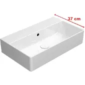 GSI Kube X Keramische wastafel 60x37cm, zonder kraangat, wit ExtraGlaze