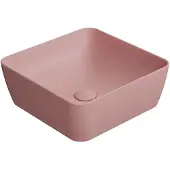 GSI Sand Keramische opbouwwastafel 38x38cm, mat blush