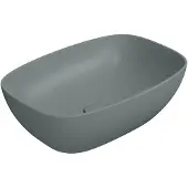 GSI Nubes Keramische wastafel op de plaat 50x35cm, mat agave