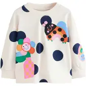 Next - Meisjes - T-shirts met lange mouwen - Crème