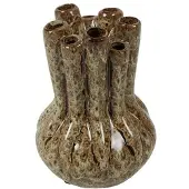 Countryfield Vaas bruin aardewerk H14x20cm bruin Aardewerk Vaas