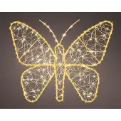 Lumineo Verlichte Figuur Vlinder H30cm Goud goud Metaal Kerstverlichting