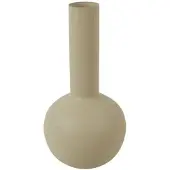 Countryfield Vaas crème metaal Ø17,7x35cm crème Metaal Vaas