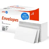 Print24 NIEUW: Enveloppen zonder venster, DIN Lang, onbedrukt, 1000 stuks