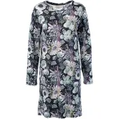 Essenza Emmy Violesta Nachthemd Lange Mouw Antraciet - L