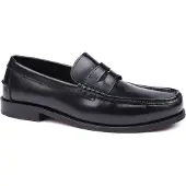 Suitable Penny Loafers Leer Zwart
