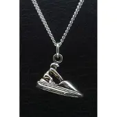 MOOYE ® - Collectie Zilveren Jetskier ketting hanger