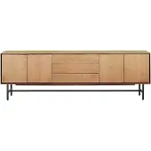 Pronto Wonen Dressoir Belvio - Houtfineer - Bruin - 240 cm breed -