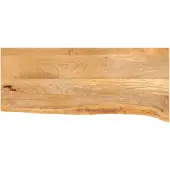 vidaXL Tafelblad met natuurlijke rand 70x40x2,5 cm massief mangohout