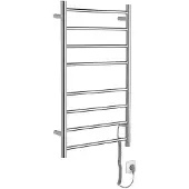 Sapho Redondo elektrische handdoekradiator rond 50x90cm 75W gepolijst RVS