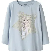 Name it Shirt 'NMFSOMA FROZEN' crème / lichtblauw / lichtgeel / goud