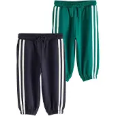 Next Broek navy / smaragd / wit