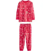 Next Nachtkledij 'Familien' rood / wit