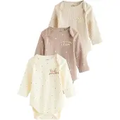 Next Rompertje/body beige / ecru / donkerbeige