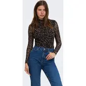 ONLY Shirt 'ONLErica' bruin / cappuccino / zwart