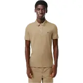 Lacoste Heren Geborduurd Logo Poloshirt (Tan)