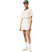 Lacoste Poloshirt met kraag voor dames (Wit)