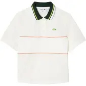 Lacoste Poloshirt met kraag voor dames (Wit)