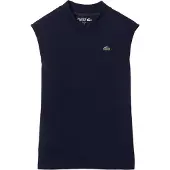Lacoste Mouwloos poloshirt van biologisch katoen voor dames (Marine)