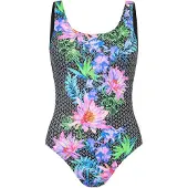 Zoggs Mystique-badpak met ronde rug voor dames (Veelkleurig)