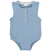 Little Dutch Mouwloze Romper - Maat 56 - Stone Blue