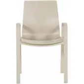 Hartman Tuinstoel Flow Stackable Armchair Sand Frame Beige Seat