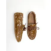 DWRS Latty Deer Hair On cognac damesmocassin