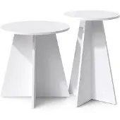 Vicco Salontafel Forma, Wit, 40 x 50 cm Set van 2
