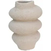 HS Potterie Vaas deco kemi d18h25cm beige