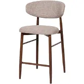 Giga Meubel Barstoel Alexia Taupe/Walnoot