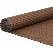 vidaXL Tuinhek Dubbelzijdig Bruin 1,8x3 m PVC