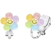 Charme Bijoux Klem oorbellen Regenboog bloem- kinderen-Zilverkleur-geen gaatje-