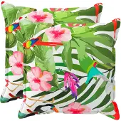 vidaXL Kussensloop 2 st HOUTEN Zwart 70 x 70 cm Polyester