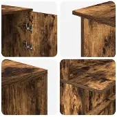 vidaXL Ontvangstbalie, gerookt eikenfineer, 180x50x103,5 cm, houtvezelplaat