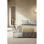 Kardol by Beddinghouse Dekbedovertrek Cuadrado Blauw Groen 200x200/220 cm