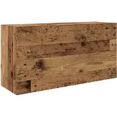 vidaXL Badkamerwandkast 80x25x40 cm bewerkt hout oud houtkleurig