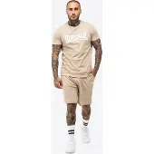 Lonsdale Joggingpak beige / wit