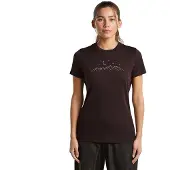 Icebreaker - Women's Merino150 TechLite S/S Sparkling Stars - Merinoshirt L, bruin