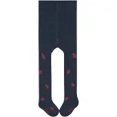 Falke Cute Ladybug dun gedessineerd katoen panty baby blauw - maat 74-80