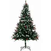 HOMAVO Kunstkerstboom 180 cm voor thuis tuin hotel en kerstfeesten