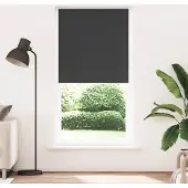 vidaXL Verduisteringsgordijn, zwart, 115x230 cm, stofbreedte 110,7 cm
