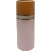 Duif Vaas Horizon Roze / Oranje D 9 H 25 Cm