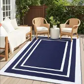 Merkloos Waterdicht en antislip buitenkleed voor tuin en camping